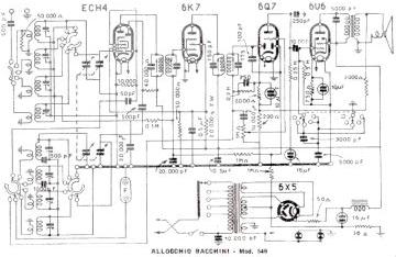 Allocchio Bacchini 549 schematic circuit diagram